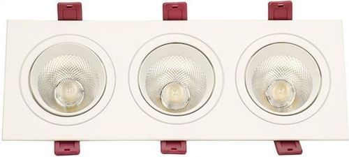 купить Освещение для помещений LED Market Downlight 3COB 3*7W, 4000K, LM-OC-SPCOB-006-3, White в Кишинёве 
