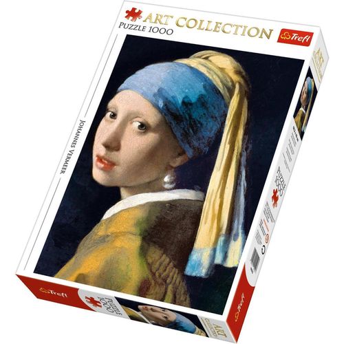 купить Головоломка Trefl 10522 Puzzles - 1000 Art Collection Girl with a pearl earring в Кишинёве 