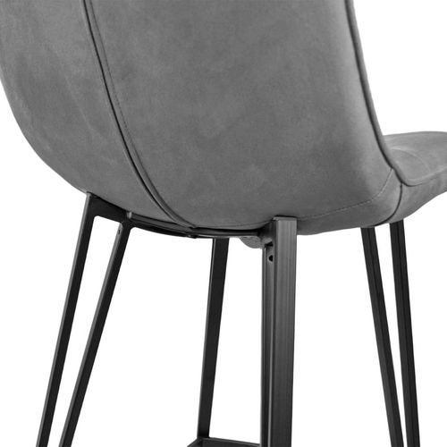 купить Барный стул Deco LAUS Catifea Grey+Black Leg HLR21 в Кишинёве 