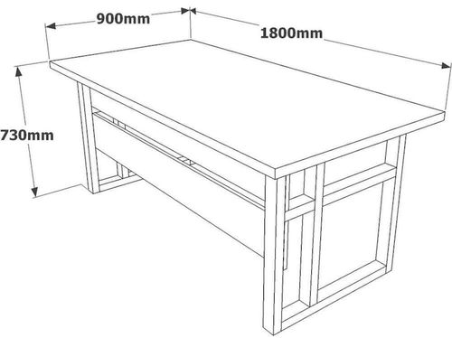 купить Офисный стол Trendy MN01-BA 180x73x90cm в Кишинёве 