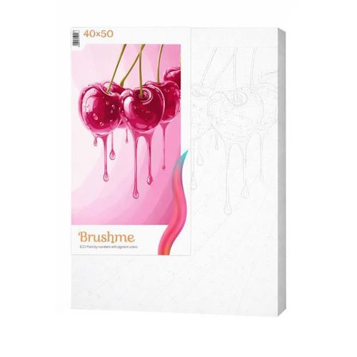 купить Картина по номерам BrushMe BS54453 40x50cm Eco, Cires dulce в Кишинёве 