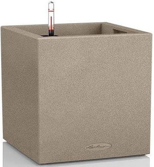 купить Цветочный горшок Lechuza Canto Stone 30 Low, Sandy Beige в Кишинёве 
