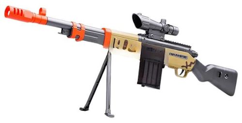 cumpără Armă de jucărie Wenyi WY2103D Accurate cu 12 gloanțe moi, 5 cartușe, ochelari, suport în Chișinău 