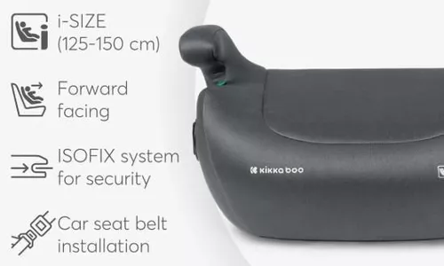 купить Автокресло Kikka Boo 41002160036 Inaltator i-Tip 2 i-Size Dark Grey, 125-150cm в Кишинёве 