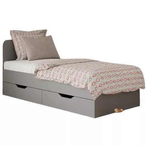cumpără Pat pentru copii MebelStar 900 LILU 90x200 (cu sertare) Grey (MBS-1350) în Chișinău 