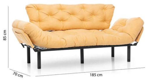 cumpără Canapea Trendy Nitta Triple Mustar, extensibila (3 locuri) în Chișinău 