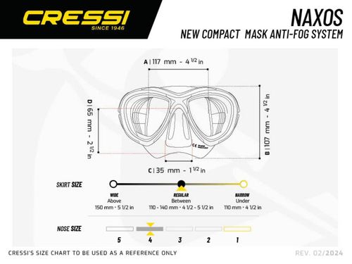 купить Аксессуар для плавания Cressi-Sub Naxos Black/Black (Ds535050) в Кишинёве 