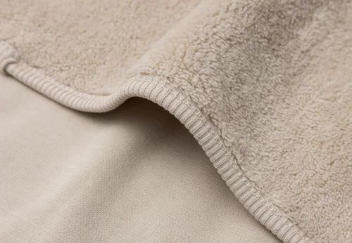 купить Детское постельное белье Jollein 516-511-68130 Paturica Basic Jersey/Sherpa Warm Sand, 75x100cm в Кишинёве 