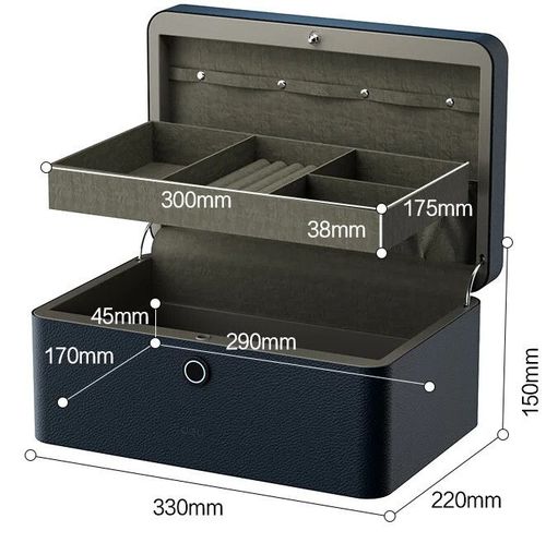 купить Мебельный сейф Deli DLAE205-GN 150х330х220мм, зеленый (для ювелирных изделий) в Кишинёве 