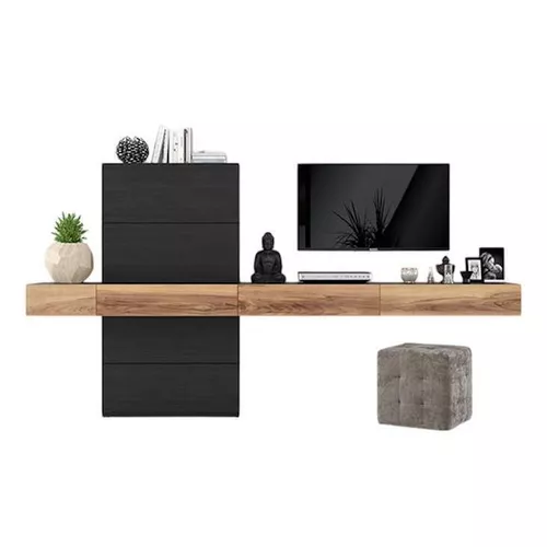 купить Стенка Indart Livingul Light 01 (280x35x150) в Кишинёве 