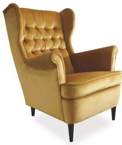 купить Кресло Signal Harry Velvet (Curry/Wenge) в Кишинёве 