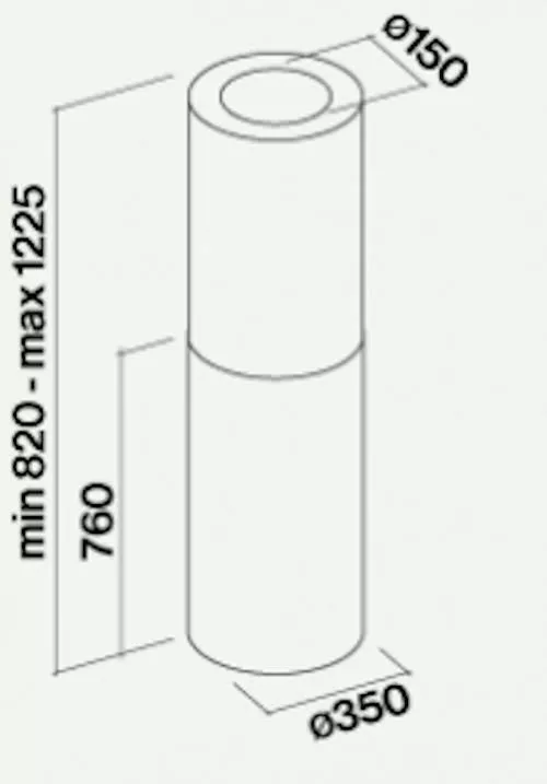купить Вытяжка Falmec POLAR/COL. ISOLA 35 COPPER (with filter pack) в Кишинёве 