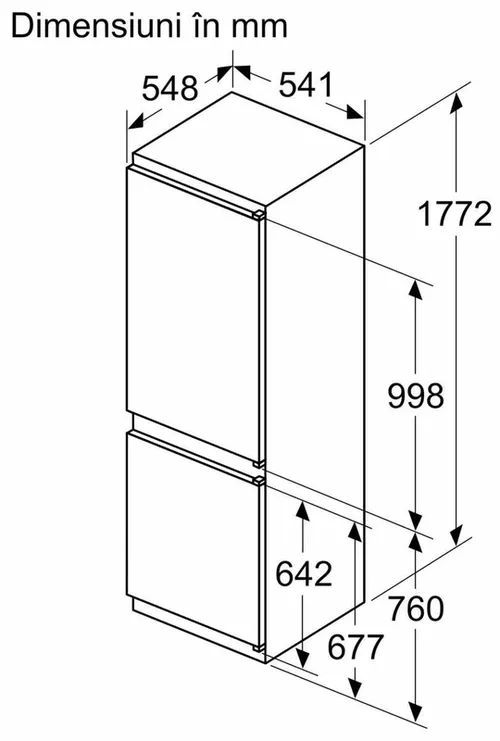 купить Встраиваемый холодильник Bosch KIN86NSE0 в Кишинёве 