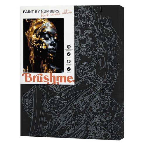 cumpără Tablou pe numere BrushMe BSB0004 Pictura pe numere 40x50cm Black Eco Regina amurgului în Chișinău 