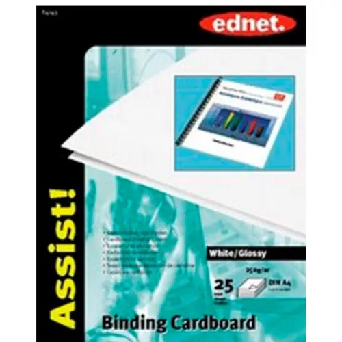купить Бумага офисная Ednet E64143 Cardboard Covers, A4, 250g/m2, white, glossy (25pcs) в Кишинёве 