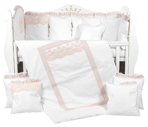 купить Детское постельное белье PernaMea Set lenjerie 8 piese Royal Roz (PM.101611/2) в Кишинёве 