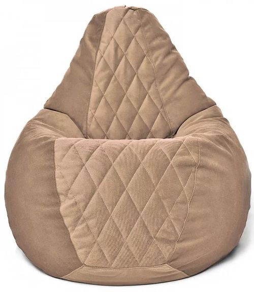cumpără Fotoliu BeanBag BeanBag BM6121, Кресло Груша из велюра Maserrati "Romb", L, кофе în Chișinău 
