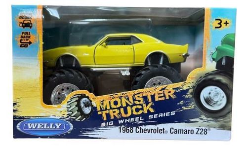cumpără Mașină Welly 47007GW Monster Truck metalic 1:38 1968 Chevrolet Camaro Z28, Big Wheel în Chișinău 