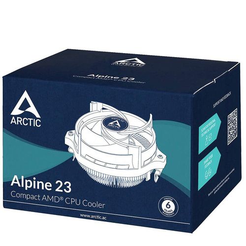 купить Cooler Arctic Alpine 23, Socket AMD AM4, FAN 90mm, 100-2000rpm PWM, MX-2 thermal paste, 0.3 Sone, Fluid Dynamic Bearing, ACALP00035A в Кишинёве 