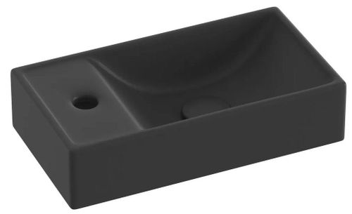 купить Раковина Ravak Veda 400 L 40.8x22.2cm Black matt XJXLD240000 в Кишинёве 