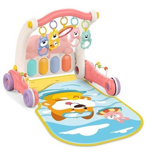 купить Коврик игровой Huanger (19599) Covoras cu zornaitoare 2in1 roz HE0613 в Кишинёве 