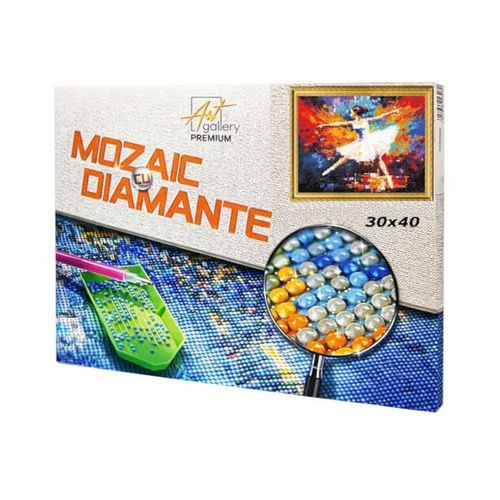купить Картина по номерам Art Gallery GB87576 Mozaic cu diamante 30x40cm Balerina в Кишинёве 