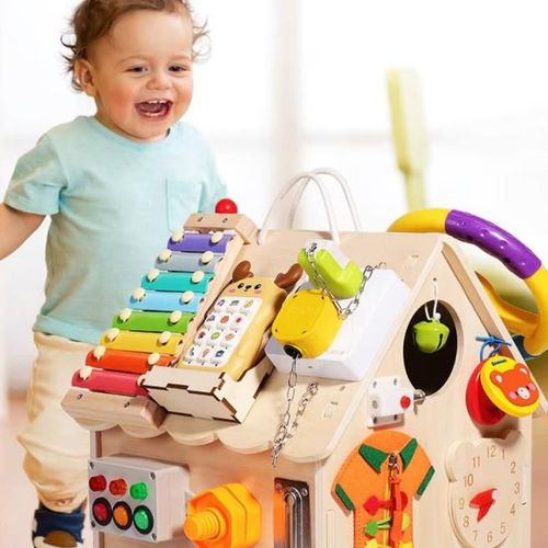 купить Развивающая доска New World SY-S034 Busyboard Casă cu volan, 224100 в Кишинёве 