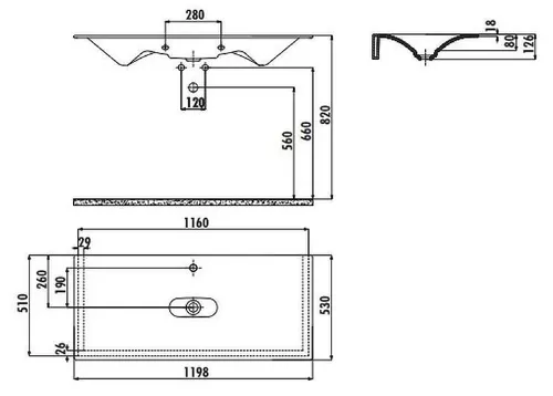 cumpără Lavoar Creavit Drop DP120 -00CB în Chișinău 