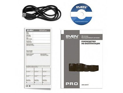 купить SVEN Pro 650 Line-Interactive, 650VA/390W, AVR, LCD, Input 175~280V, Output 220V +- 10%, USB, RJ45 (UPS, sursa neintreruptibila de energie/ ИБП источник бесперебойного питания) в Кишинёве 