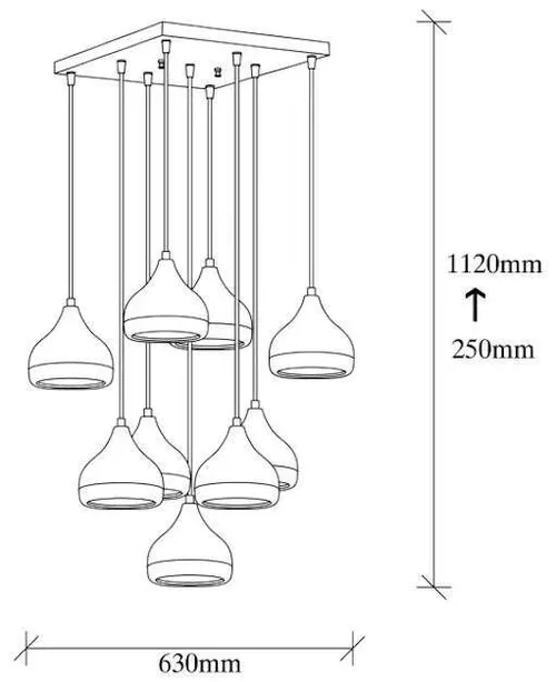 cumpără Corp de iluminat interior Trendy Yildo-6893 63x112x63cm (GTR002659) în Chișinău 