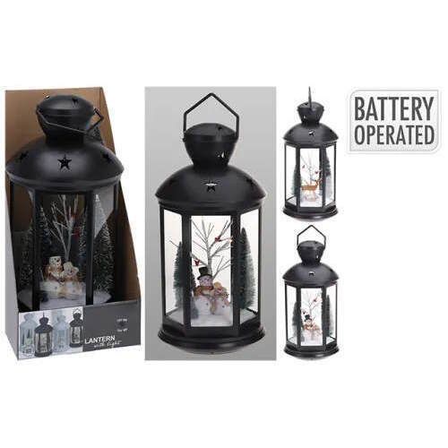 cumpără Decor de Crăciun și Anul Nou Promstore 54312 Felinar LED cu tematica, 21x43cm în Chișinău 