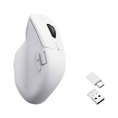 cumpără Mouse Keychron M6 Wireless Mouse White M6-A3, DPI Range 100-26000, 650 IPS, Polling Rate 1000 Hz (2.4 GHz/Wired mode), Battery 800 mAh, USB Type-C, White în Chișinău 