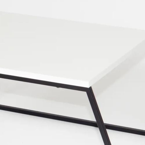 купить Журнальный столик Trendy Pal Orta Sehpa, Alb 88x45x55cm, set в Кишинёве 