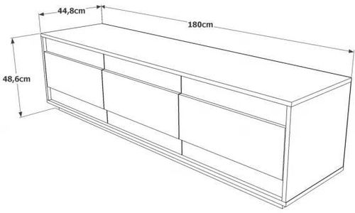 купить Тумба напольная для TV Trendy FR4-AW, 180x48x44cm (GTR000284) в Кишинёве 