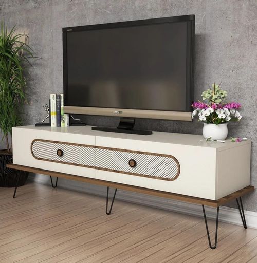 cumpără Comodă TV Trendy Ekol, Crema 145x45x40cm în Chișinău 