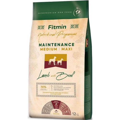 cumpără Hrană pentru animale de companie Fitmin Dog medium maxi maintenance lamb&beef 12 kg în Chișinău 