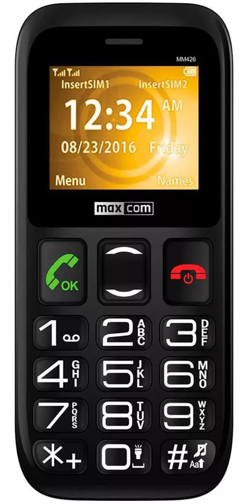 купить Телефон мобильный Max Com MM 426, Black в Кишинёве 