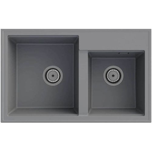 купить Мойка кухонная Granitan HEKTOR, gray в Кишинёве 