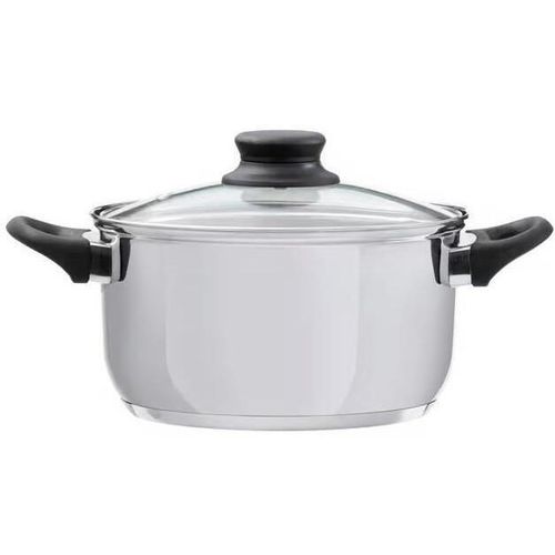 купить Кастрюля Ambition 60838 Domotti, Lima, 20cm, 3.6L Stainless Steel, Tempered Glass в Кишинёве 