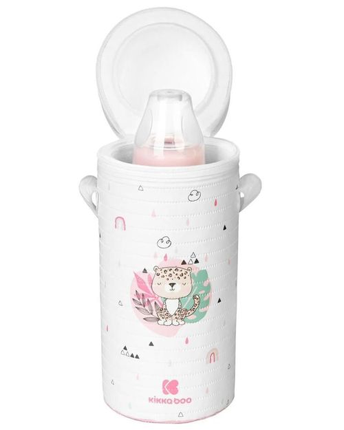 cumpără Cană cu pai Kikka Boo 31303040099 Termoizolator pentru biberoane Savanna Pink în Chișinău 