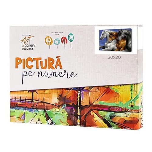 купить Картина по номерам Art Gallery CX3618 20x30cm Trei cai в Кишинёве 