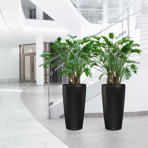 cumpără Ghiveci pentru flori Lechuza Rondo Premium 32, Charcoal în Chișinău 