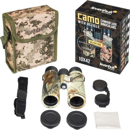 купить Бинокль Levenhuk Camo Maple 10x42 Binoculars with Reticle в Кишинёве 