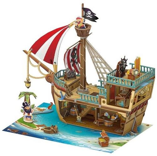 cumpără Set de construcție Cubik Fun P832h 3D Puzzle Pirate Treasure Ship în Chișinău 