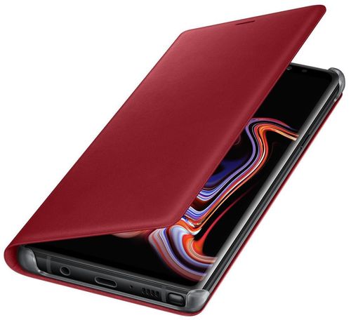 cumpără Husă pentru smartphone Samsung EF-WN960 Leather Wallet Cover, Red în Chișinău 
