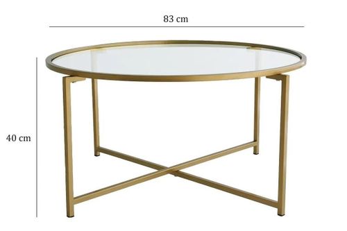 cumpără Măsuţă cafea Trendy Gold Sun S404 83x40x83cm în Chișinău 