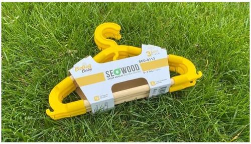 купить Вешалка для одежды Seowood SEO-8113 Umerașe din lemn pentru copii 0-3 ani (3 buc) в Кишинёве 