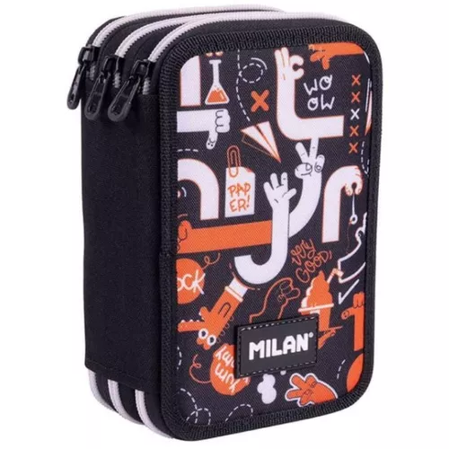 купить Школьный пенал Milan 081364FRS Penar Fingers (3 compart., echipat) в Кишинёве 