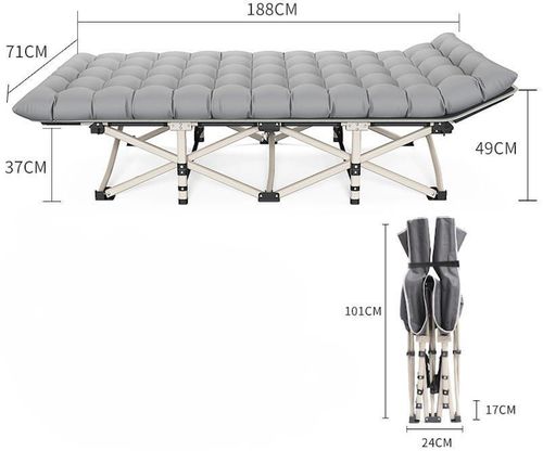 cumpără Pat pliabil miscellaneous RM07 Pat pliant metalica 188x71x37 (cu saltea) în Chișinău 