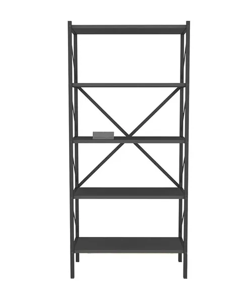 купить Офисный стеллаж Fabulous Shelves Metal 5 секции Anthracite в Кишинёве 